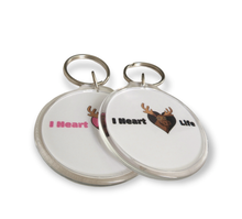 Load image into Gallery viewer, I Heart Moose Life Keychain