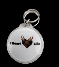Load image into Gallery viewer, I Heart Moose Life Keychain